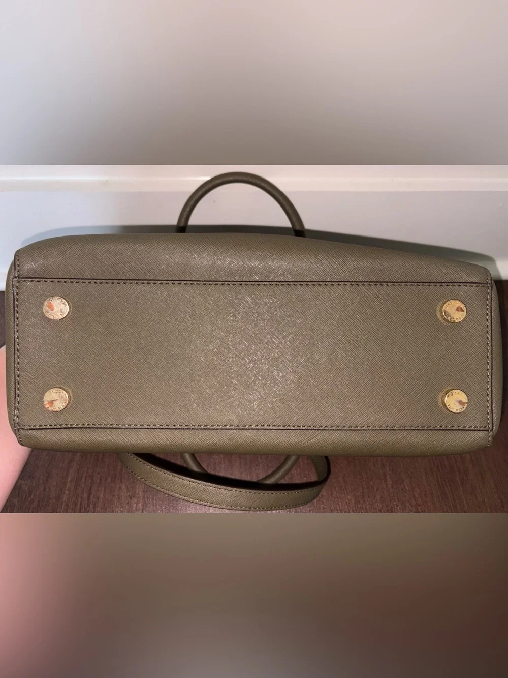 Michael Kors Olive Green Saffiano Leather Purse